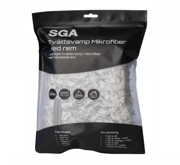 Tvätthandske Mikrofiber 23 x 17 cm Med Rem i gruppen Fordonsvård / Tvätt & Städtillbehör / Tvätthandskar hos Spraycan Sweden AB (GB014)